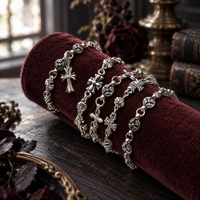 Vintage Gothic Cross Chain Bracelet
