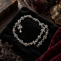 Vintage Gothic Cross Chain Bracelet