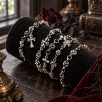 Vintage Gothic Cross Chain Bracelet