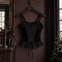 Black Gothic Corset Style Top