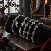 Vintage Gothic Cross Chain Bracelet